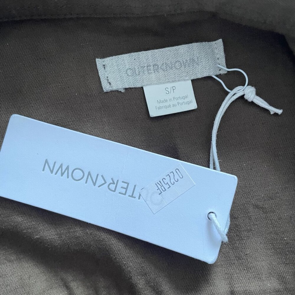 Outerknown S.E.A. Sea Shortall Romper Small S Olive Green Cotton Linen Canvas - Picture 4 of 6